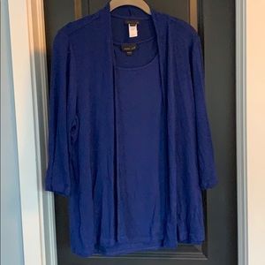 J. Jill tank and cardi - L - can sell separate